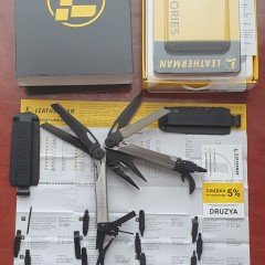 Мультитул LEATHERMAN WAVE PLUS BLACK & SILVER 832622